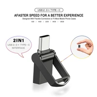 Metal Type-c USB Flash drive Black office professional Memory stick 128GB 64GB 32GB 16GB 8GB Silver 4GB Pen drive 2