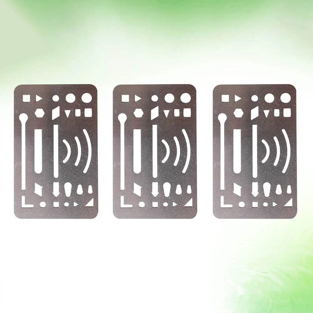 Рисунок 4 - 3 шаблона стирания творческая нержавеющая