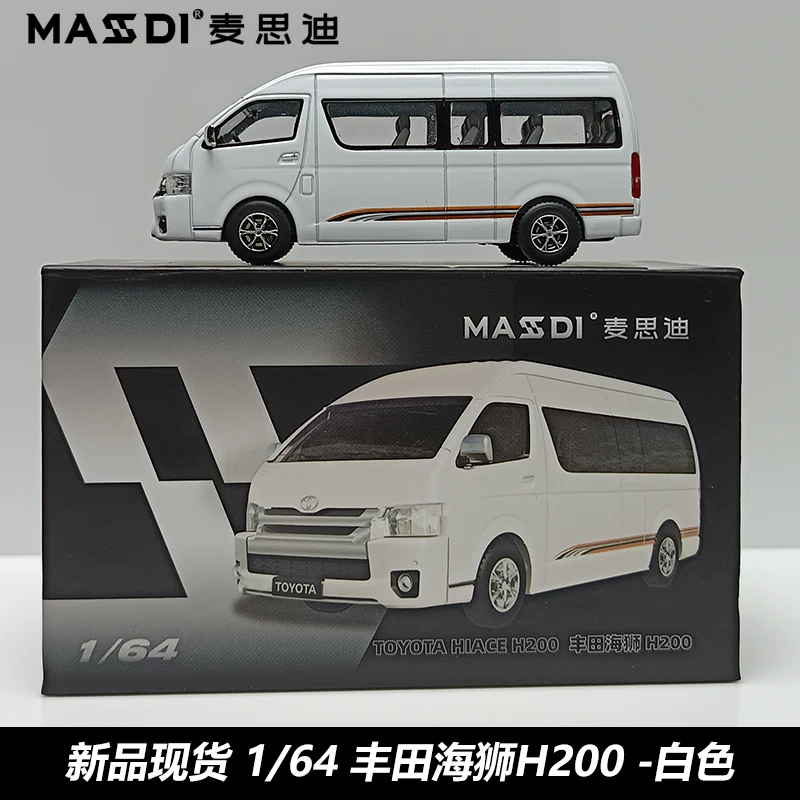 New In Stock Masdi 1:64 Toyota Hiace H200 Alloy Miniature Diecast