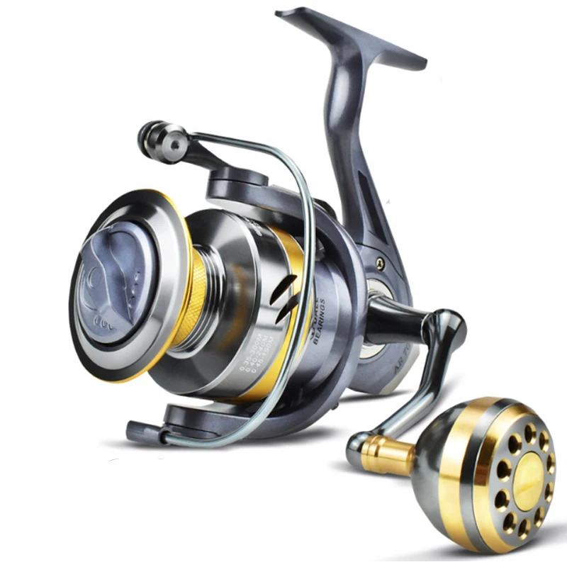 

New 2000-7000 Metal Spinning Fishing Reels 15kg Max Drag Metal Spool 5.2:1 Spinning Reel Metal Rocker Carp Fishing Coil