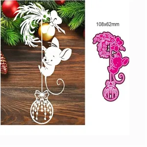 Mouse Shape Craft Metal Cutting Dies Cut Die Mold Christmas Decoration Scrapbook Paper Craft Knife Mould Punch Stencils Dies