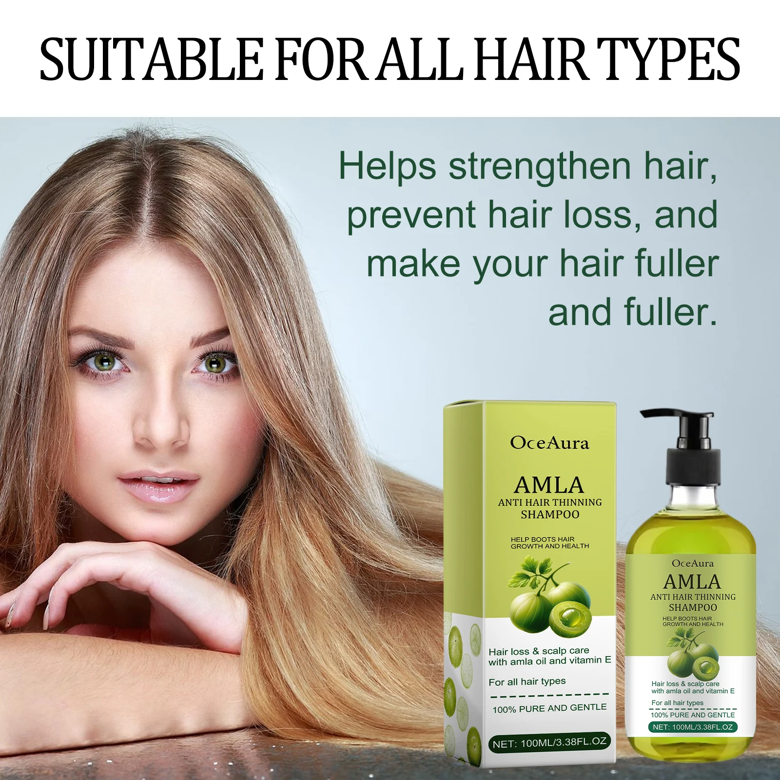 Hair Shampoo For Anti-Dandruff Oil Control Fluffy Refreshing Deep Cleansing Scalp Improve Dryness Frizz Smooth Hair Care Product 6