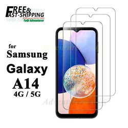 Ultra Clear Tempered Glass Screen Protector - 9H Hardness and Aluminum Reinforcement for 1 piece (For SAM A14 4G 5G)
