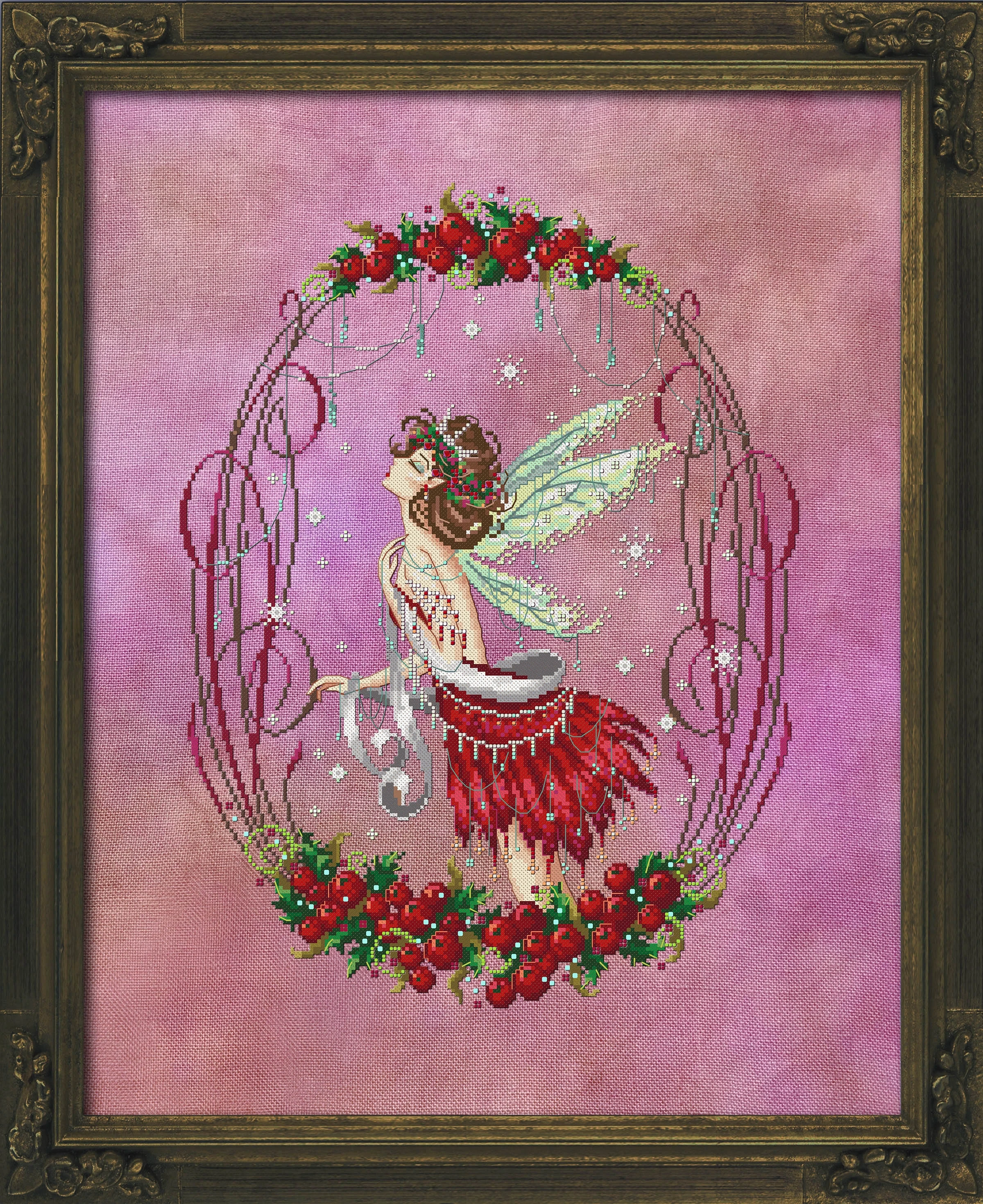 Bf Berry Sprite 39-49 Canvas Cross Stitch Ricamo Set Hobby Magic Room Decor Design