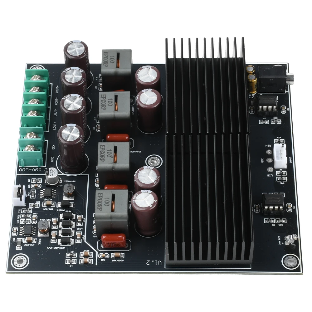 DualCore TPA3255 Stereo Verstärker Modul HIFI Power Verstärker 2 Kanal 600 W + 600 W Klasse D Digital Audio Verstärker bord DC19-50V – Detail 3