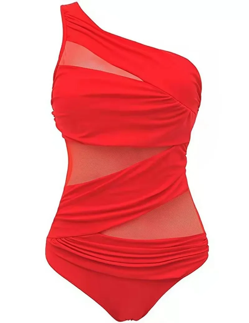 Plus Size One-Piece Bikini Swimsuit Women's Slimming Fashionable Swimwear New 2021 Integrated Design Comfortable And Stylish