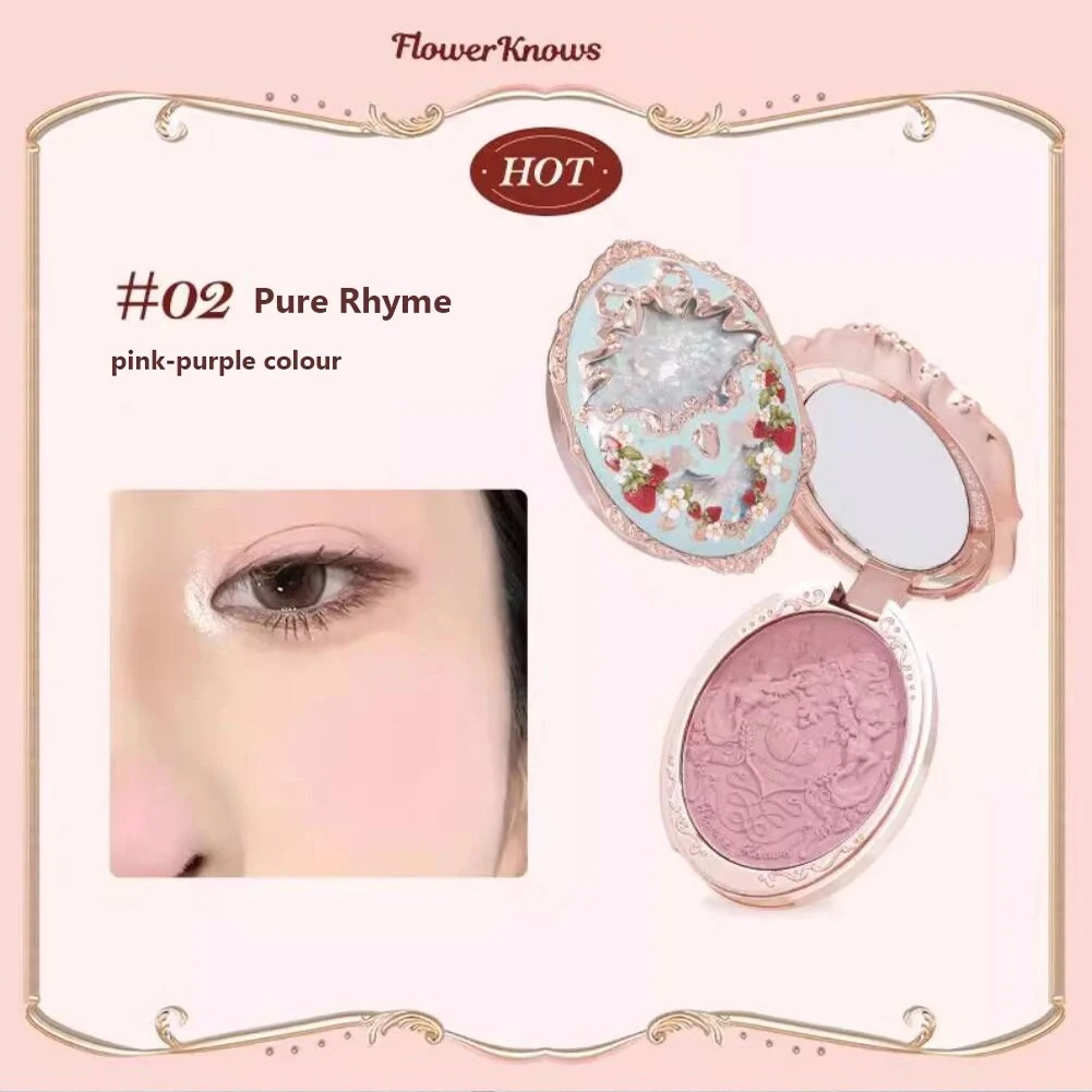 Flower Knows Makeup Sets Moonlight Mermaid Eyeshadow Little Angel Highlighter Powder Glow Waterproof Matte Lipstick Glossy 11pcs 4