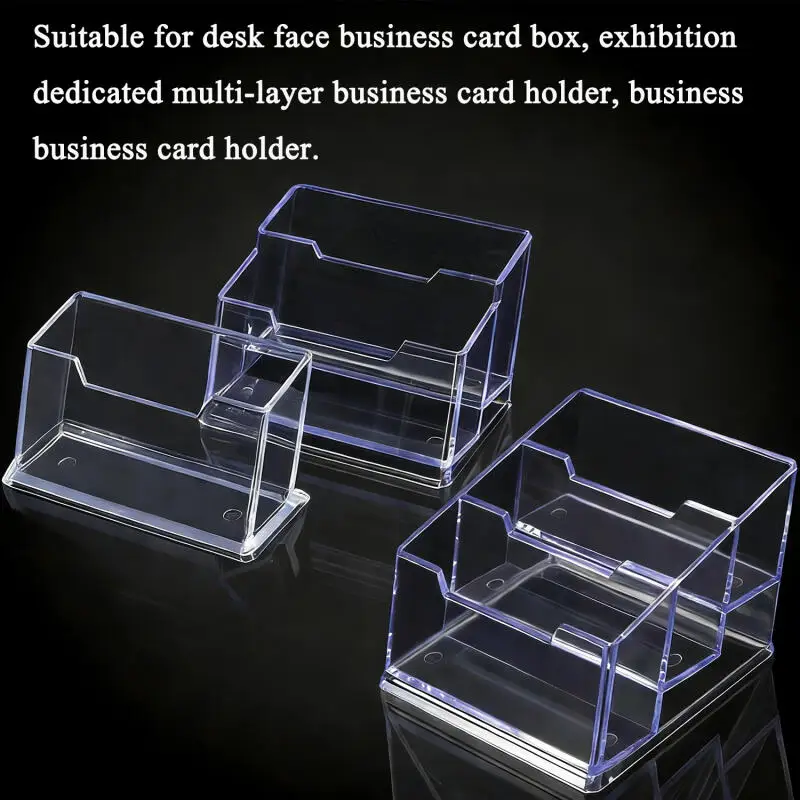 명함 홀더 정리함 사무실 책상 디스플레이 스탠드 메모 카운터 액세서리 테이블탑 명함 홀더 케이스 박스