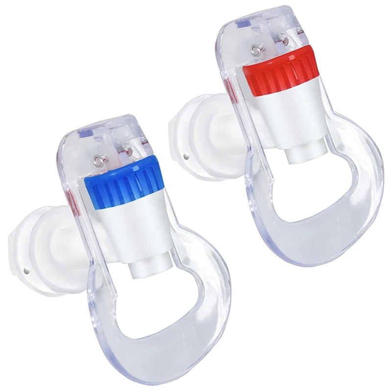 

Water Dispenser Replacement Push Faucet - Cold And Hot Water Spigot Blue And Red Pack