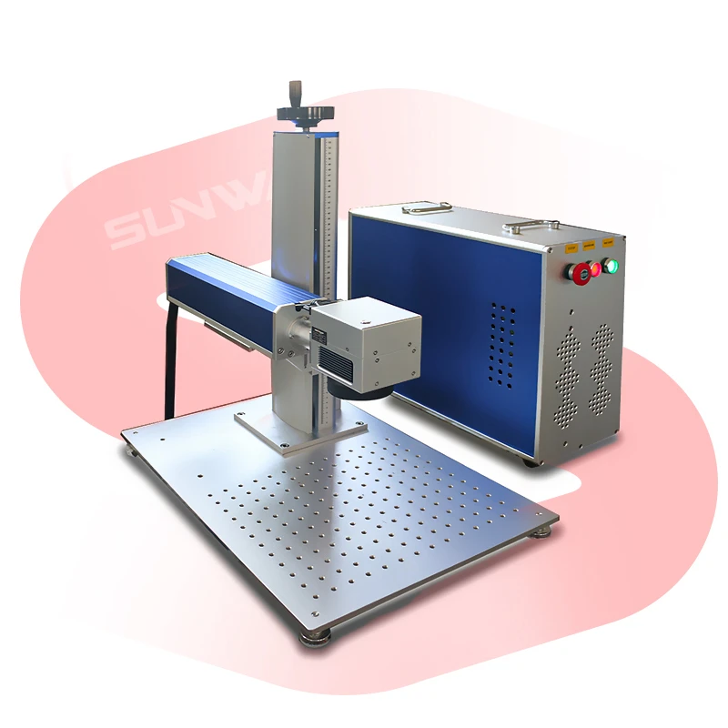Laser De Fibra Grabado Laser Fibra Portatile Split Jpt 50W Bule Motor Lift Macchina Per Marcatura Laser A Fibra Macchina Per Incidere Tazza