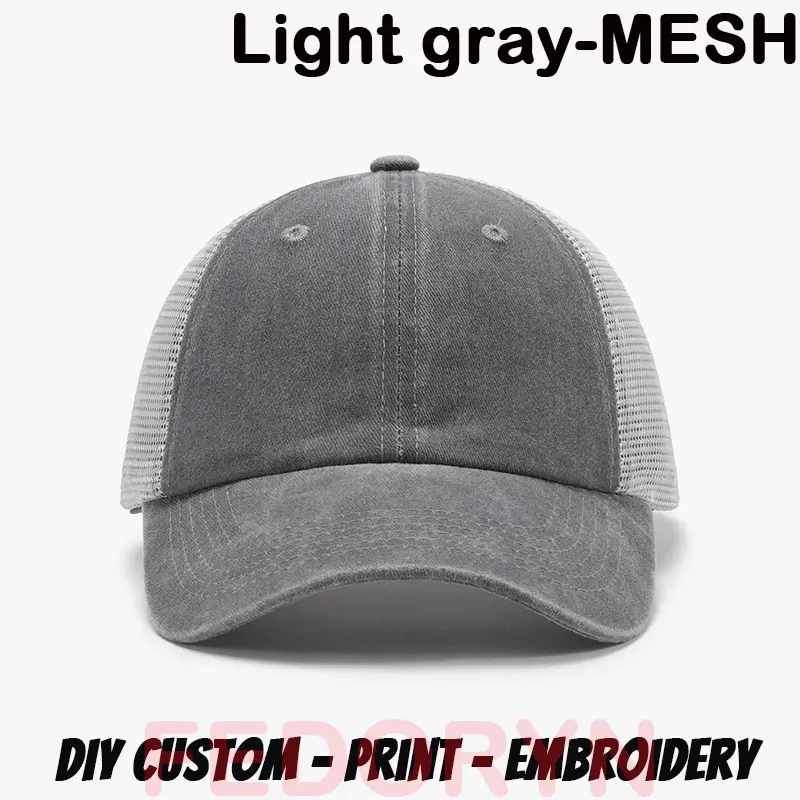 Fedoryn Custom Logo Baseball Cap for Men and Women DIY Design Letter Embroidery Retro Hat Customize Cap Graphic Print Wholesale - Image 28