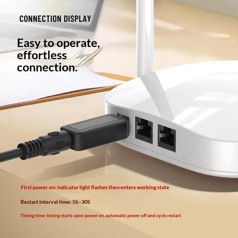 1/3/5Pcs 24H 자동 전원 차단 재설정 도구 DC WiFi 자동 재부팅 라우터 5.5x2.1mm 재시작 제어 라인 5V-24V