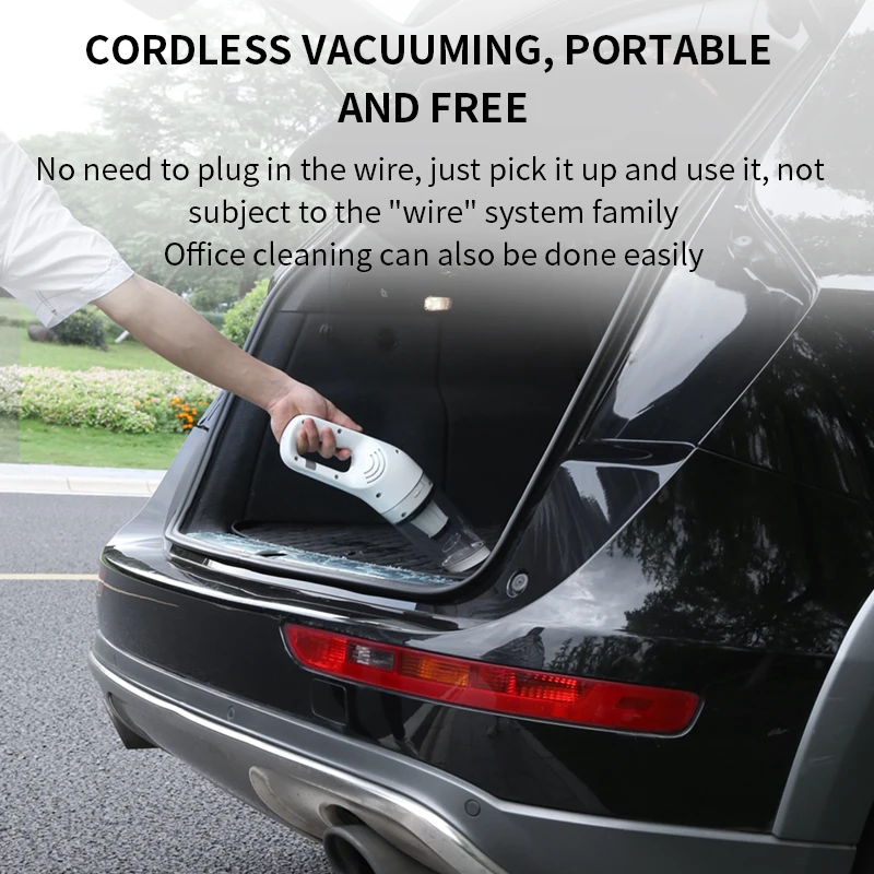 Car Vacuum Cleaner for Office Car Pet Hair Cordless Household USB Chargable 13000Pa Suction Handheld Vacuum Cleaners vacuum cleaner handheld vacuum cleaner wireless vacuum cleaner portable vacuum cleaner