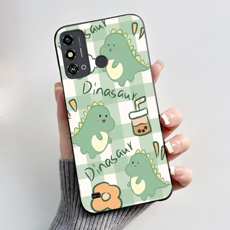 Aesthetic Cute Cat Astronaut Black Soft Silicone Phone Case & Bumper Cover