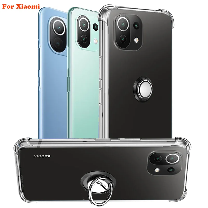 Xiaomi 13 Xiaomi12 Xiaomi 11T Pro Custodia Anello Xiaomi 11 Lite 5G Ne Cover Silicone Per Xiaomi 12T Pro Mi 11T Pro Xiaomi 12 Pro Cover Xiaomi 12 Lite