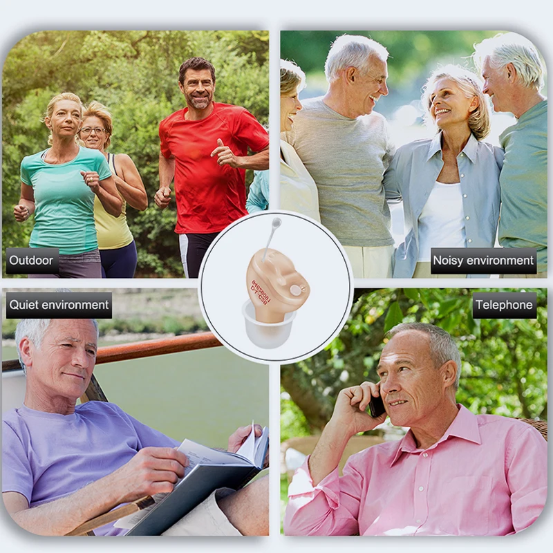 Digital Hearing Aid Invisible Hearing Aids For The Elder Seniors With A10 Battery In The Ear Sound Amplifier Audífonos Ear Aid 6