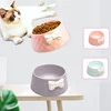 Pet Dog Food Bowls ,Lovely Bowknot Puppy Feeder Dish Bowl,Feeders Bow Cat Bowl For Water Sweet Princess Pet Feeding Bowls миски 3