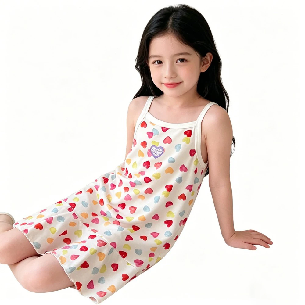Summer Girls Night Dress Children's Sleepwear Kids Pajamas for 2 to 12 Yrs Nighty for Baby Girls Little Girls Clothes Nightgowns - 4