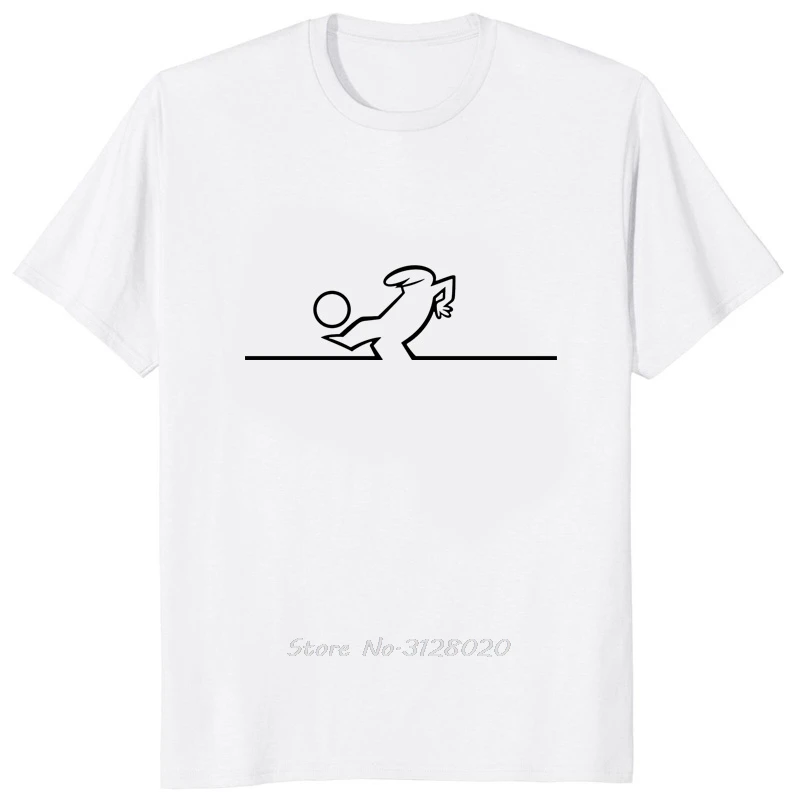 Korea Stil La Linea Die Linie Osvaldo Cavandoli TV T-shirt Komfortable Streetwear Männer T-shirt Hipster Casual Lose Frauen T Shirt – Detail 7