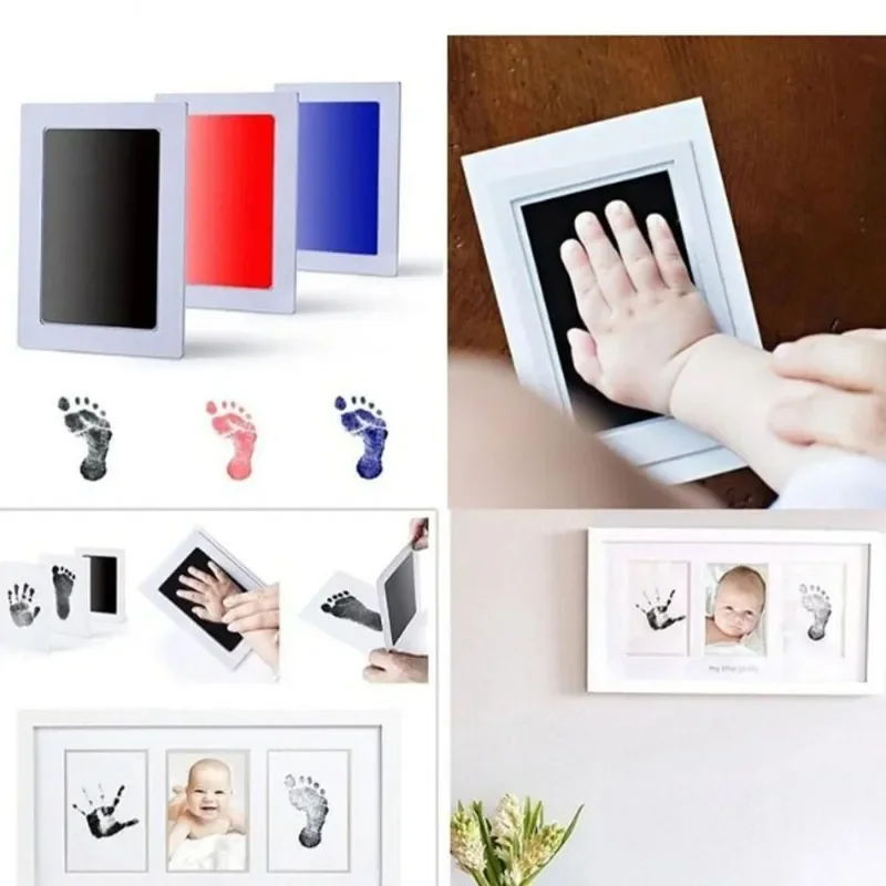 Pet Dog Footprint Handprint Pad Non-toxic Printing Pad Pet Footprint Baby Hands and feet Print Paw Prints Souvenir inkless ink pads ink pads hand and footprint kit pet footprint pads