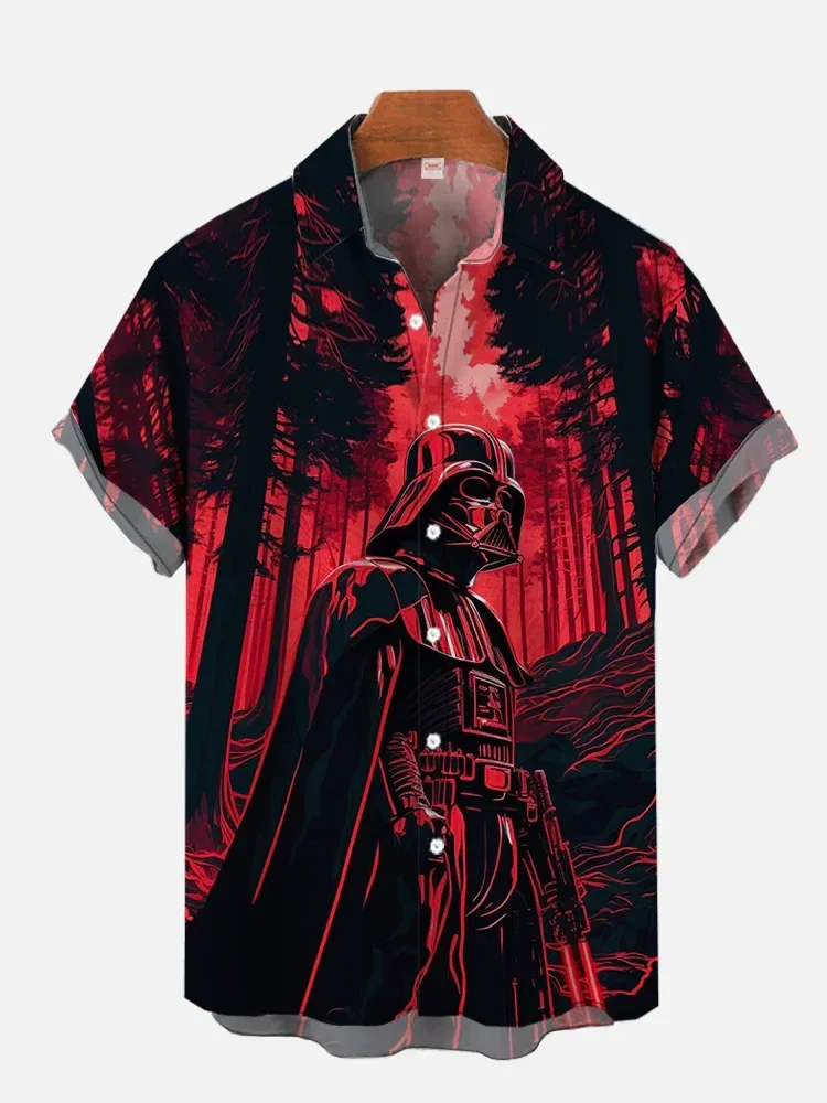 Hawaii Shirts Man Stars-wars Shirts Men Women Clothes Tee Tops Boys Girls Tees Walker Printing Short Sleeve Shirt