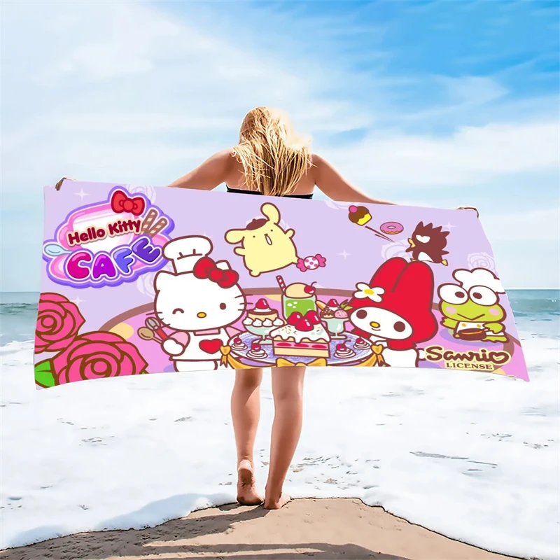 

Bath Towel, Bathroom Special Hello Kitty Pattern Cute Towel for Outing, Suitable for Adults, Children and Teenagers