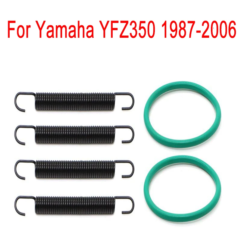 Exhaust Pipe Springs & O-Ring Gasket Kits For Yamaha YFZ350 Banshee With Spring Puller Fits 1987 - 2006 Year ATV UTV Accessories motorcycle exhaust spring puller tool t handle exhaust pipe spring hook springs removal installation tool