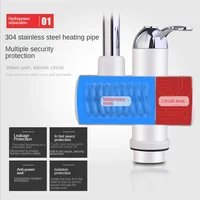 Chauffe-eau électrique de cuisine, robinet d'eau chaude instantanée, robinet de chauffage froid, chauffe-eau instantané sans réservoir 4
