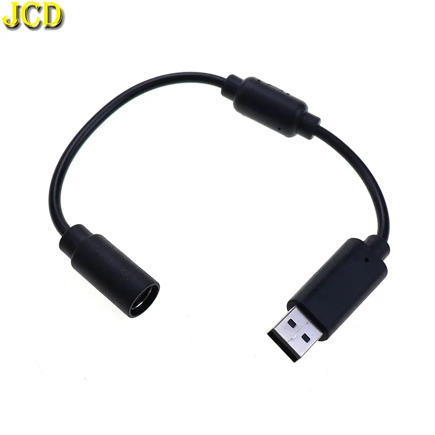 Xbox 360 게임 컨트롤러 용 JCD 그레이 블랙 마그네틱 링 핸들 연결 변환 라인 USB 분리형 케이블 어댑터 코드 포함