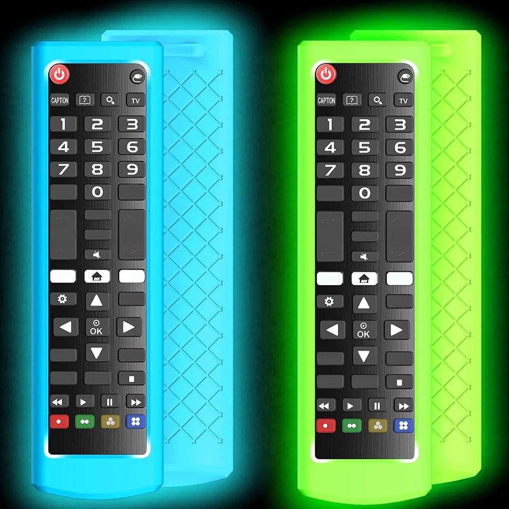 Silicone Remote Case 2pc Protective case for AKB series remote control Durable silicone case with non-slip grip for LG remote control Silicone Remote Cover Silicone Remote Sleeve Remote Controller Cover Silicone Case Protector