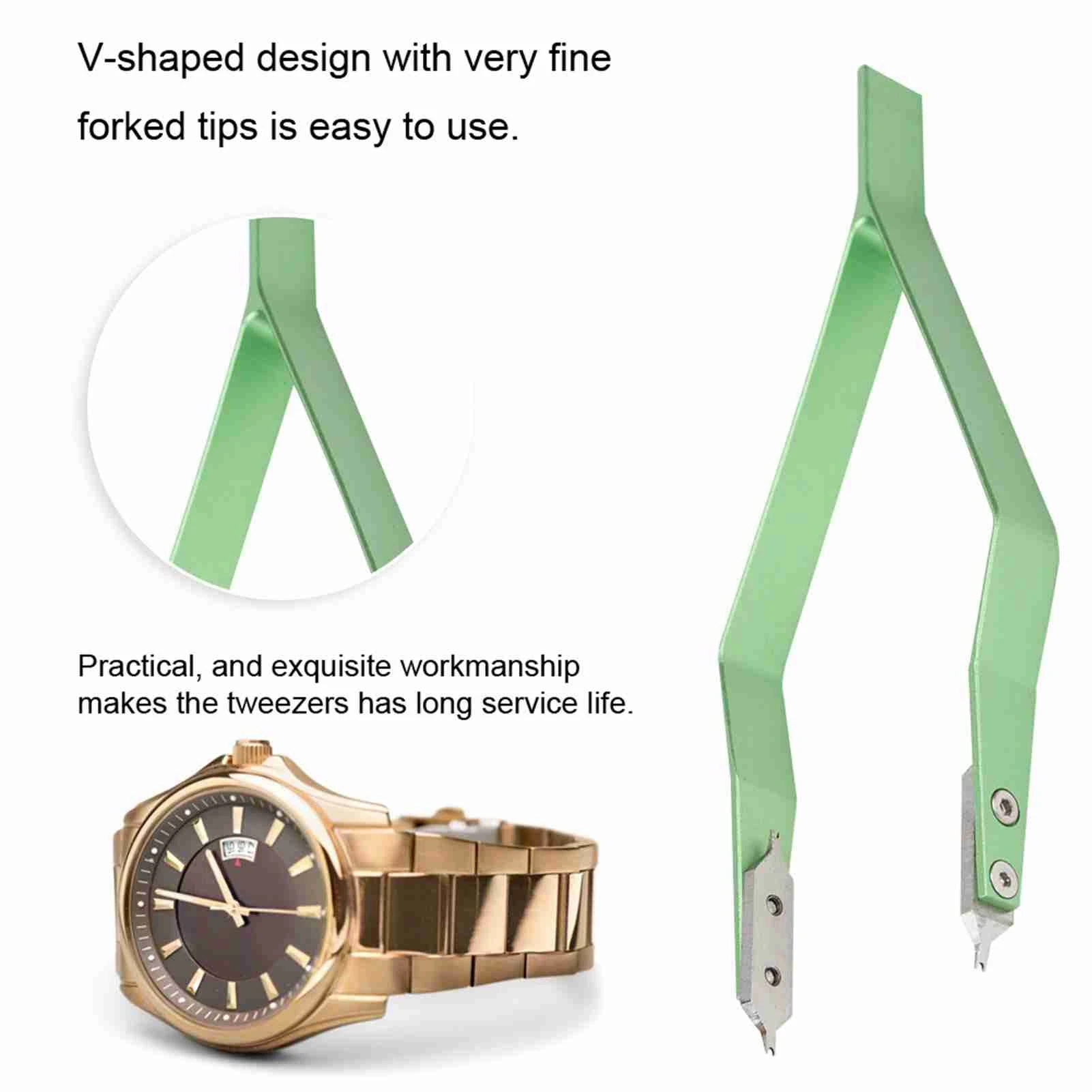 Precision V-Shaped Spring Bar Metal Watch Repair Tool