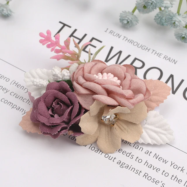 2022 New Chiffon Flower Hair Clips Pins Accessories Cute Hair Clips Pins for Baby Girls Toddlers Hairpin Kids заколка для волос 44
