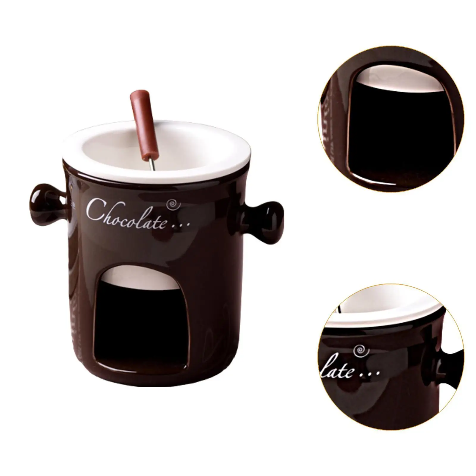 Chocolate Fondue Pot Chocolate Fondue Mug for Anniversary Engagement Dinner