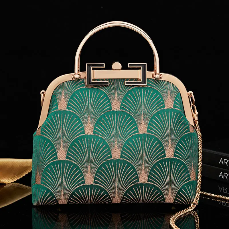 

NEWEST Lock Shell Bags Vintage Bag Wedding Chic Lady Chain Women Shoulder Crossbody Bag Women's Handbags