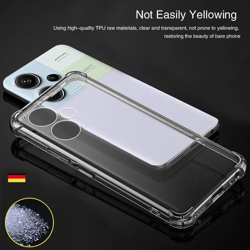 Premium Transparent Shockproof Silicone Protective Case - Luxury Edition