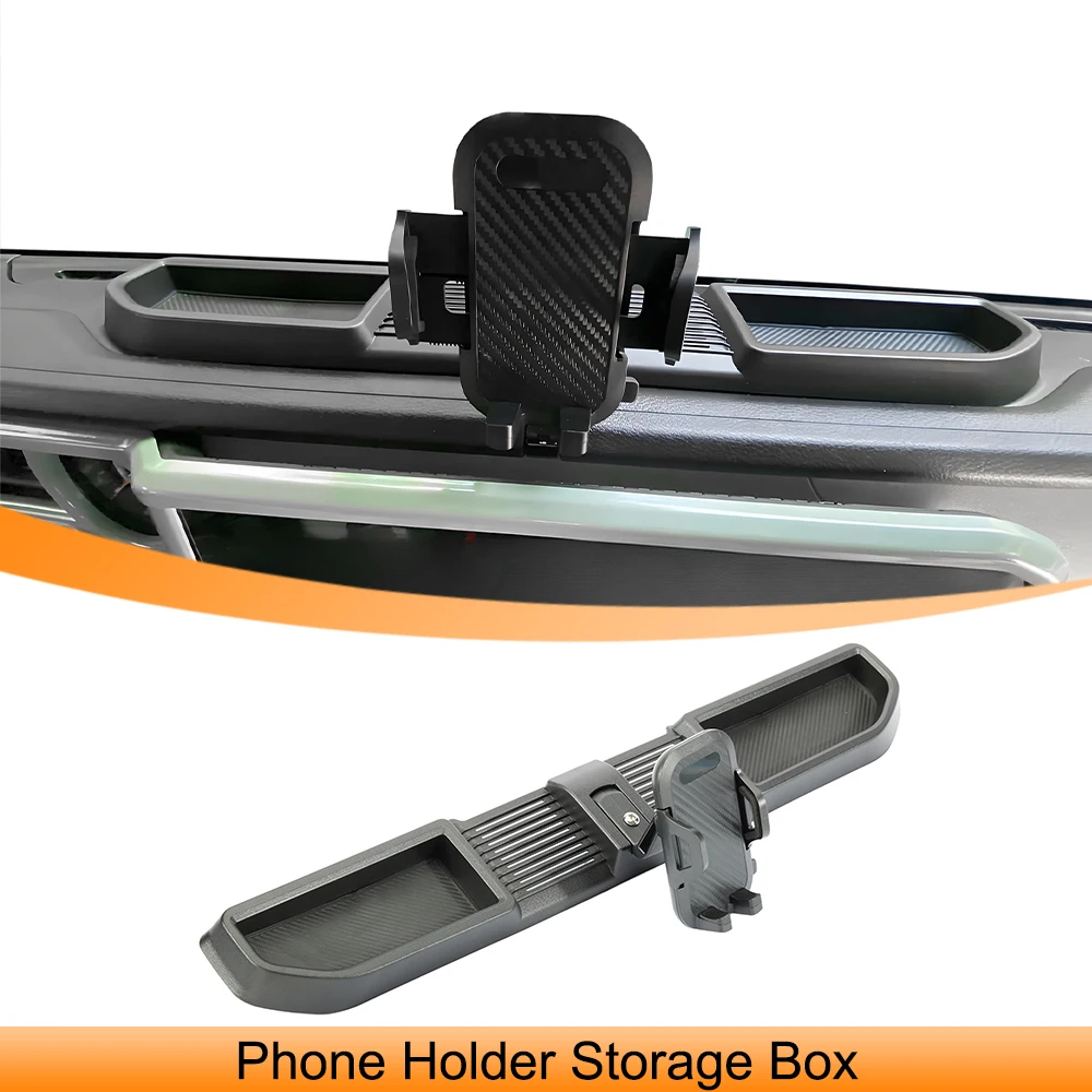 Car Center Console Dash Phone Holder Storage Box GPS Mount Bracket for ...