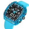 LOQNCE Sports Watches Fashion Men Watches 50m Waterproof Rectangle LED Big Dial Display Digital Watches LED Wristwatches Men 4