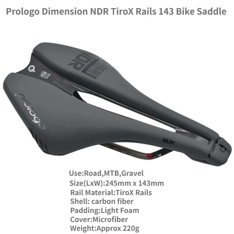 Prologo Dimension NDR TiroX 143 Saddle Road MTB Gravel saddle