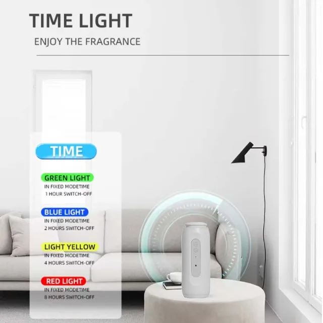 NAMSTE Waterless Essential Oil Diffuser Wall Plug Aroma Oil Diffuser Cool Mist Electric Scent Machine Smart Bluetooth For Home 3