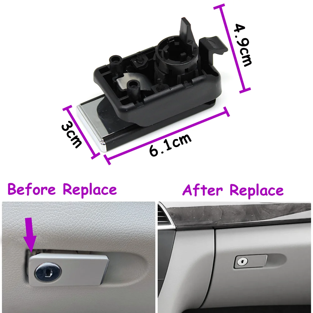 Car Glove Box Switch Handle Assembly Toolbox Compartment Lid Switch Grip Lock W204 W212 W207 X204 for BENZ C E GLK Class