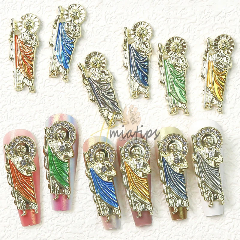 5pcs Metal New Colors 3d Charms Metal Decoration Different 