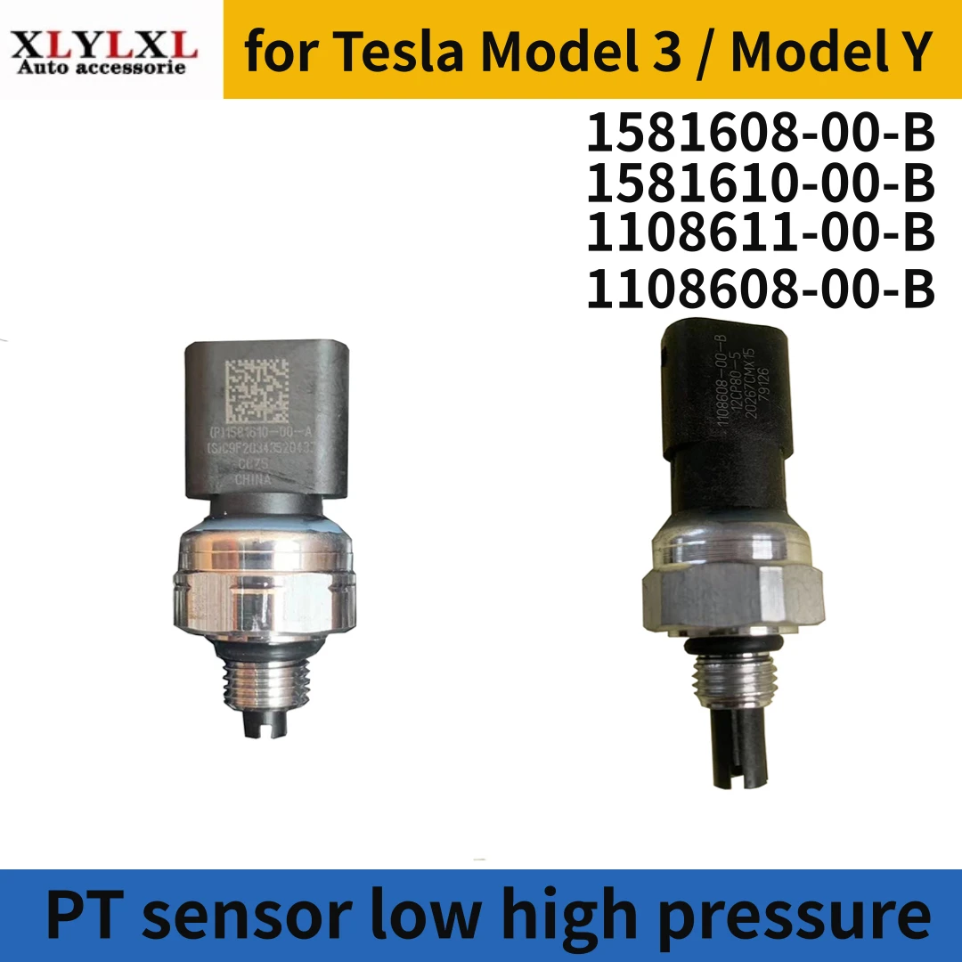 

High pressure PT sensor for Tesla Model 3 low pressure PT sensor for Tesla Model Y 1581608 1581610 1108611 1108608