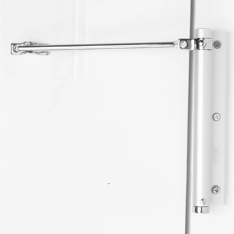 1 Set Automatic Spring Door Closer Hydraulic Mute Hidden Spring Door Closer Home Light Open Hardware 50kg