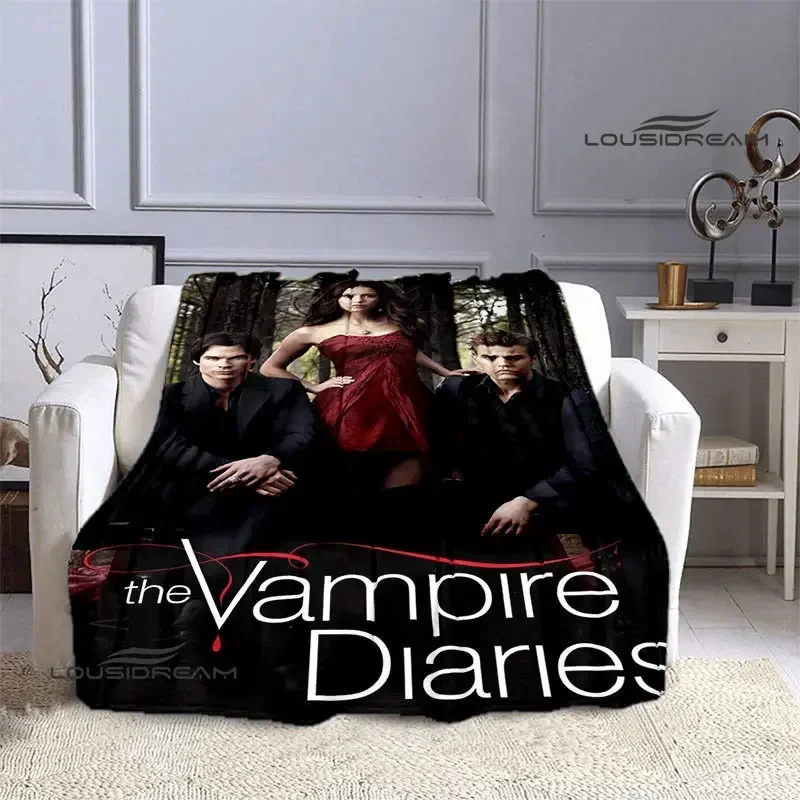 The Vampire Diaries Damon salvatore blanket flannel blanket home travel blanket children warm blanket bed linings birthday gift 6