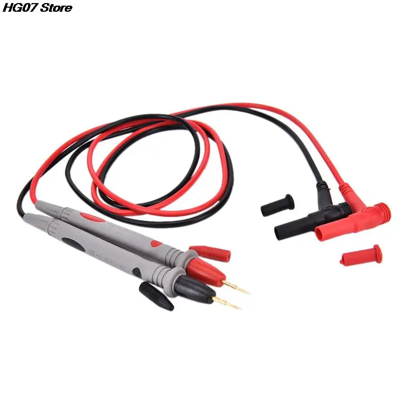 Multimeter Probes 2Pcs/Set Needle Silicone Wire Gold-Plate Tip Probe Test Leads for Digital Multimeter