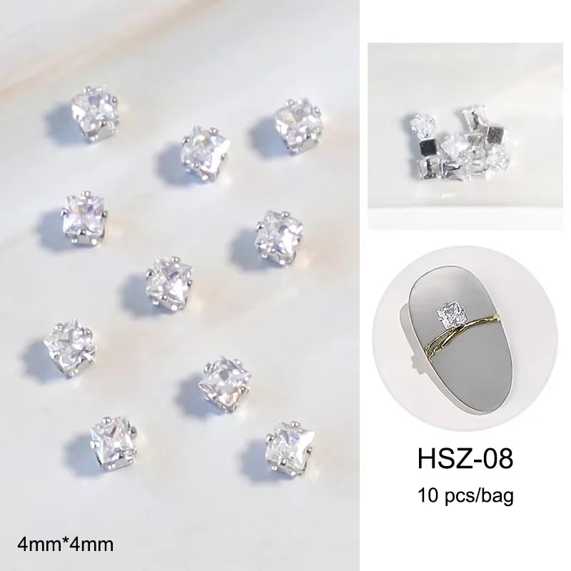 10 Stück 3D-Diamanten mit flacher Rückseite, Dekorationen, Nägel, Strasssteine, goldfarben, klare Pferdeaugen, Wassertropfenform, Kristallschmuck, Nagelkunst, DIY – Detail 15