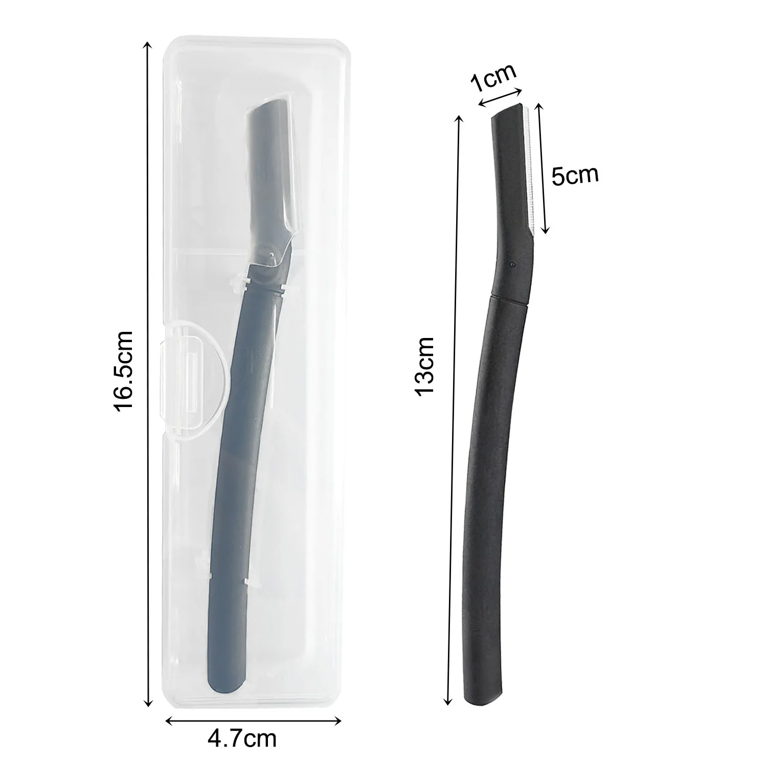 Eyebrow Trimmer for Women and Men, Ergonomic Eyebrow Shaper and Facial Razor for Beard, moustache, Razor Beauty Tool