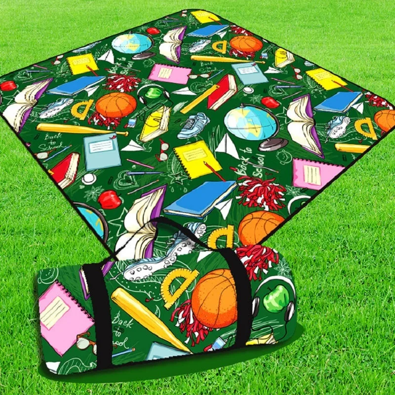 Outdoor Waterproof Camping Mat Thickened Printed Picnic Mat Tent Moisture-proof Pad Beach Blanket Baby Crawling Mat Multi Size 5