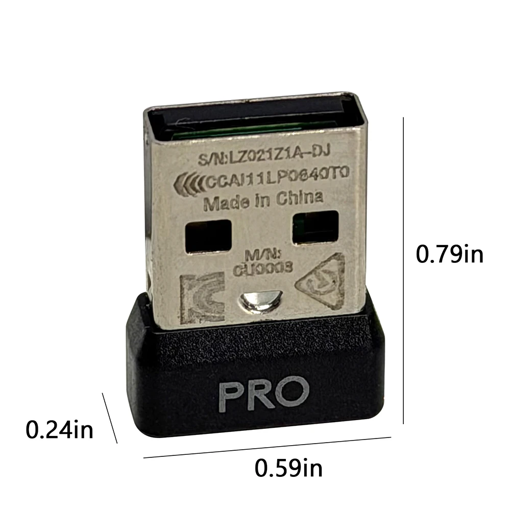 로지텍 GPW G Pro 무선 USB 어댑터, GPXS G Pro X 슈퍼라이트 게이밍 마우스 수신기, 게임 마우스 USB-A 동글 교체품