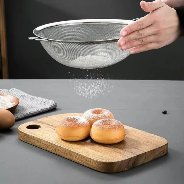 Stainless Steel Mesh Strainer Set 2